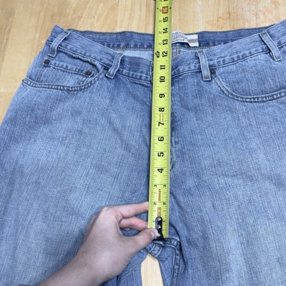 Levis Authentics Signature Mens Jeans Blue Denim Relaxed Fit 36x32 *34x31.5 Fit* - Picture 12 of 13